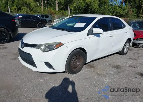 2014 Toyota Corolla L z USA, uszkodzony, nr VIN 2T1BURHE3EC057680